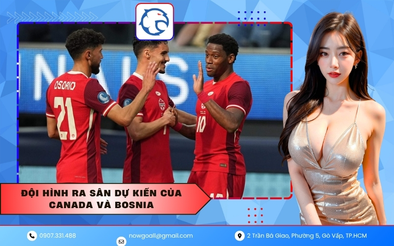 Đội hình ra sân dự kiến của Canada và Bosnia
