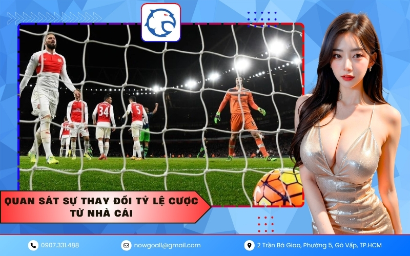 Quan sát sự thay đổi tỷ lệ cược từ nhà cái
